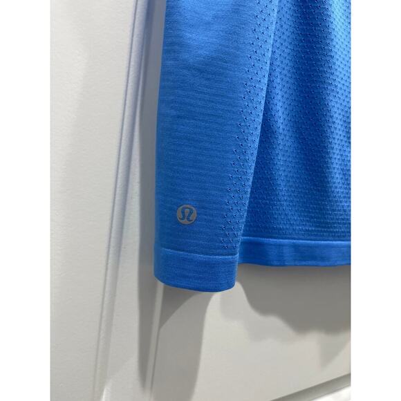 Lululemon Breeze By Muscle Crop Tank in Brisk Blue Sz 10 / 12 - Picture 7 of 8